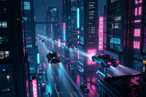 Neon Systems Shelf - curated collection of cyberpunk aesthetic games set in dystopian futures